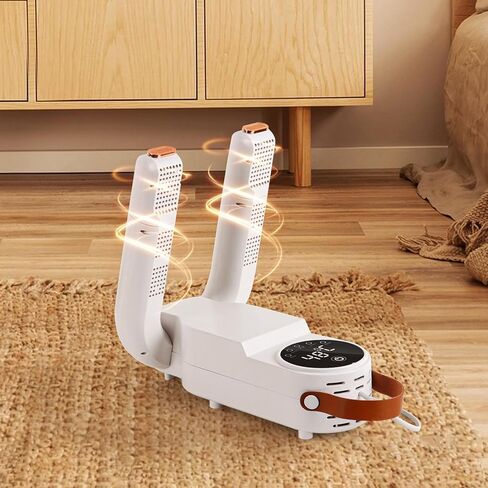 Qonmpcvu Boot Dryer for Work Boots,Portable Glove Dryer & Boot Warmer,Shoe Dryer and Deodorizer,Intelligent Timer,180° Adjustable Dry Rack,Telescopic Rack Folding Design for Ski Boots, Glove, Helmet in Kuwait