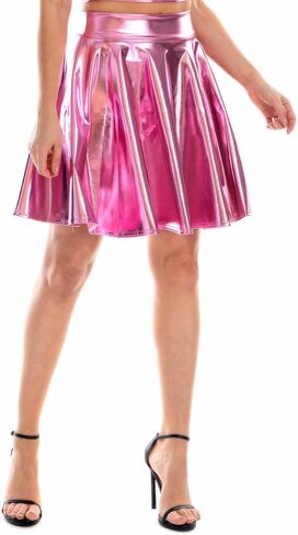 زي REU GLOBAL Space Alien التنكري للنساء، تنورة ثلاثية الأبعاد مع عصابة رأس وإكسسوارات النظارات، فستان تنكري in Kuwait