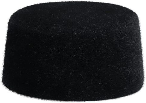 Mens Muslim Kufi Prayer Hat Islam Solid Skull Beanie Cap Winter Fuzzy Headwear in Saudi Arabia