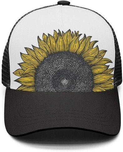 TT sameen Sunflowers Snapback قبعات قابلة للتعديل شبكة سائق الشاحنة قبعة بيسبول للرجال النساء قناع in Saudi Arabia