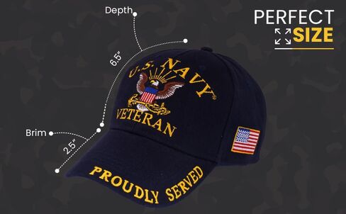 Trendy Zone 21 US Navy Hat for Men and Women, Officially Licensed Caps, Unisex United State Navy Caps (USN), Best for Gifting in Saudi Arabia