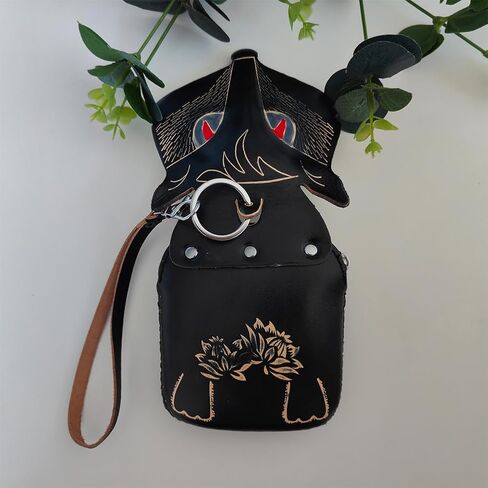 Yzikema 1 Pcs Leather Zipper Coin Purse Fox Shaped Wallet, Wrist Bag,Hand Bag,Coin Organizer, Change Holder,Card Case, Mini Leather Zipper Storage Bag for Women in Kuwait