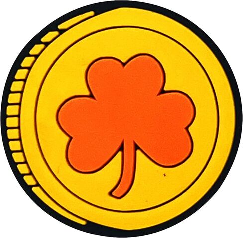 40 PCS St. Patrick's Day Charms for Girls,PVC Green Charms Clover St. Patrick's Day Decorations,Girl Charms for Croc, Bracelet, Jackets, Purses, St. Patrick's Day decor in Saudi Arabia