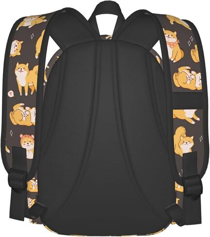 فيهويو شنطة ظهر 17 انش بتصميم كلاب لطيفة شيبا اينو، شنطة ظهر مدرسية للكتب، شنطة كتف كاجوال، كلاب شيبا اينو، 11 × 6.3 × 16.9 انش، حقائب ظهر يومية in Kuwait