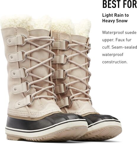 Sorel Women's Joan of Arctic Boot — Fawn, Omega Taupe — Waterproof Suede Snow Boots — Size 6.5 in Saudi Arabia