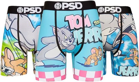 PSD Men's Tom & Jerry 3-Pack Boxer Briefs, Multi, XL in Saudi Arabia