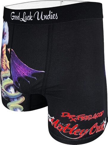 Good Luck Undies Men's Mötley Crüe Boxer Brief Underwear in Saudi Arabia