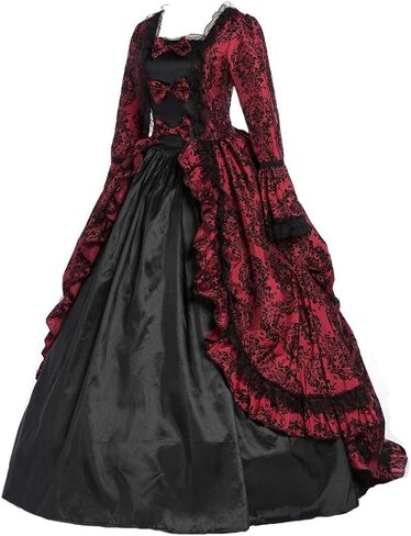 فستان ماري أنطوانيت الأميرة فترة ثوب الكرة إعادة تمثيل فستان المسرح بروكيد الكرة ثوب فساتين الملكة in Kuwait