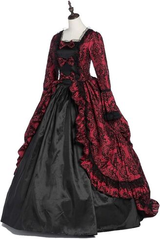 فستان ماري أنطوانيت الأميرة فترة ثوب الكرة إعادة تمثيل فستان المسرح بروكيد الكرة ثوب فساتين الملكة in Kuwait