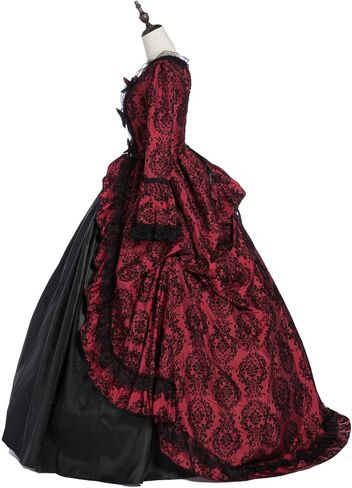 فستان ماري أنطوانيت الأميرة فترة ثوب الكرة إعادة تمثيل فستان المسرح بروكيد الكرة ثوب فساتين الملكة in Kuwait