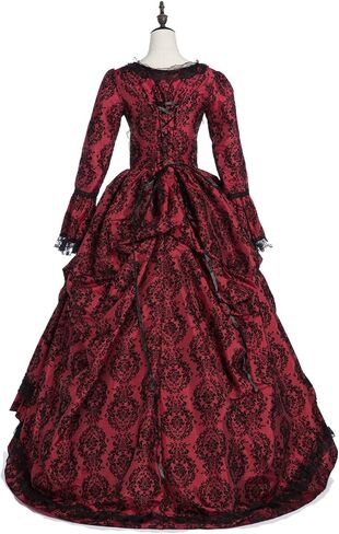 فستان ماري أنطوانيت الأميرة فترة ثوب الكرة إعادة تمثيل فستان المسرح بروكيد الكرة ثوب فساتين الملكة in Kuwait