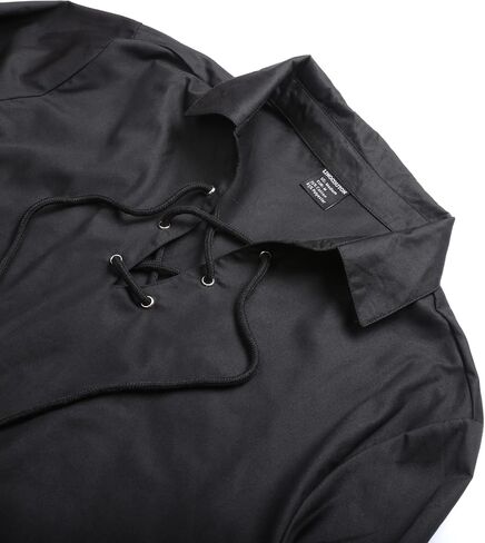 قميص LINOCOUTON الرجالي من Jacobite Ghillie Kilt قميص العصور الوسطى عصر النهضة القراصنة الهالوين in Kuwait