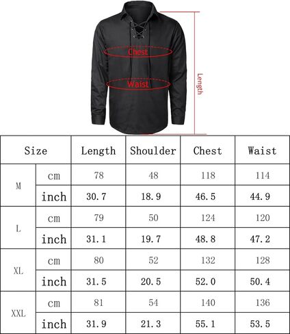 قميص LINOCOUTON الرجالي من Jacobite Ghillie Kilt قميص العصور الوسطى عصر النهضة القراصنة الهالوين in Kuwait