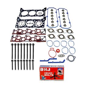 DNJ HGB4129 مجموعة حشية رأس الأسطوانة مع مجموعة مسامير الرأس لـ 2005-2008 Ford F-150 4.2L 256cid V6 OHV