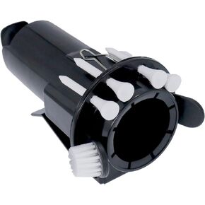 Golf Ball Holder Tee Holder Clip Caddy with Nylon Brush Divot Tool