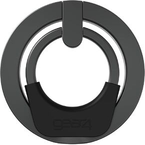 Gear4 ZAGG Ring Snap 360, Magnetic Ring Accessory – 360 Degree Rotation, Secure Hold with Kickstand – Super Strong Magnet for iPhone 14/14 Plus/ 14 Pro/ 14 Max Pro Black