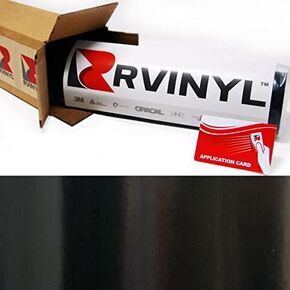 Rwraps Satin Vinyl Car Wrap Film Sheet Roll with Air Release Technology - 5ft x 1ft with Application Card, Metallic Pink