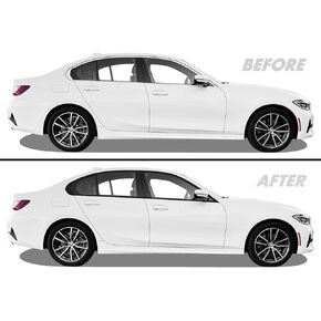 SlickMod Chrome Delete Blackout Vinyl Overlay for 2019-2021 BMW 3 Series G20 Window Trim (Satin Black)