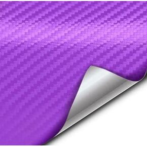 VViViD Purple 3D Carbon Fiber Vinyl Wrap Roll with Air Release Technology (1ft x 5ft)