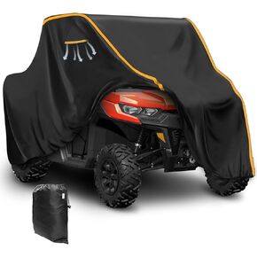 StarknightMT 2-3 Seaters UTV Cover with Air Vents, Universal UTV Covers Compatible with Can Am X3 Defender Commander Polaris RZR Ranger CFMOTO ZForce UForce Pioneer Kawasaki Mule Teryx