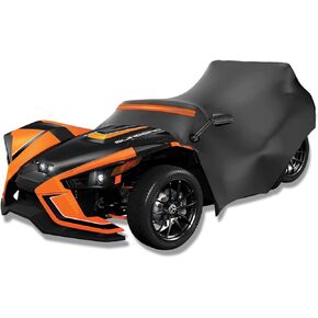 Waterproof Full Cover Replace for Polaris Slingshot, 420D Oxford Cloth Custom-fit All Weather Car Covers with Reflective Strips and Air Vents for Snow Rain Dust Hail Protection (Full Cover)