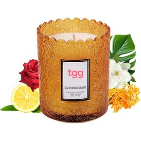 tgg❀شمعة معطرة بدون دخان❀شمعة بخاصية إطلاق الروائح❀: شموع طويلة الأمد، علاج برائحة الزيوت العطرية النباتية الطبيعية، شمع الصويا، تهدئة الجسم والعقل، جو رومانسي لعطلة المنزل (الياسمين)