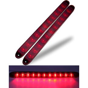 شريط ضوء مقطورة LED أحمر من Donepart، 15 بوصة مؤشر ذيل الفرامل، مصابيح كومبو لتحديد إشارة الانعطاف، IP67 مقاوم للماء مناسب لشاحنة مقطورة المرافق البحرية (عبوتان) in Kuwait