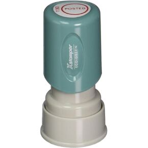 SHACHIHATA INC Specialty Stamp, Pre-Inked, Posted" Ink Stamp, 5/8-Inch, Red (XST11363)