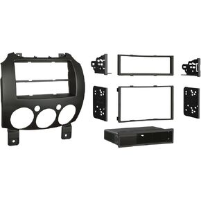 Metra Electronics 99-7518B Single/Double DIN Dash Installation Kit for 2007-Up Mazda 2 Vehicles, Black in Saudi Arabia