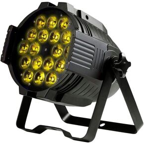 Monoprice Stage Wash PAR Stage Light - RGBWA-UV, 18x 18-Watt LEDs, 6-Channel and 10-Channel DMX Modes - Stage Right Series
