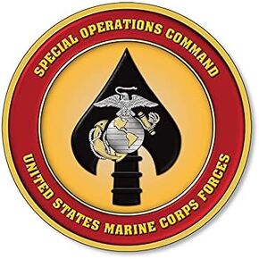 Round Marine Corps Forces Special Operations Command Sticker (us marsoc socom vinyl decal (3 inch) USMC Licensed