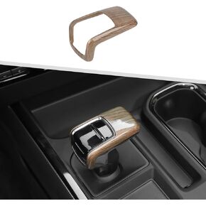 Jimen for Silverado Shift Knob Cover, Auto Gear Shifter Knob Trim Compatible with Chevrolet Silverado 2022-2024 (Carbon Fiber)