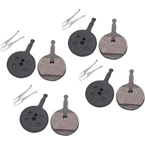 4 Pairs Bicycle Disc Resin Brake Pads with Spring Clamps for BB5 Mountain Bike