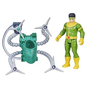 Marvel Spider-Man Aqua Web Warriors 4-Inch Miles Morales Action Figure with Refillable Water Gear Accessory, Action Figures for Boys and Girls 4 and Up