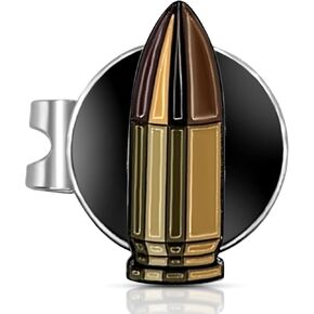 Bullet Golf Ball Marker – Premium Enamel Golf Accessories – 1.25" x 2mm Golf Ball Marker – Custom Designed with Magnetic Hat Clip – for Personalizing Your Golf Game in Kuwait