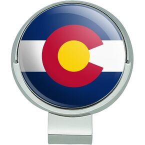 GRAPHICS & MORE Colorado State Flag Golf Hat Clip with Magnetic Ball Marker