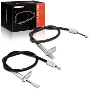 A-Premium Rear Driver and Passenger Side Parking Brake Cable Assembly Compatible with Mercedes-Benz Models: C230, C240, C280, C32 AMG, C320, C350, CLK320, CLK350, CLK500, CLK55 AMG, CLK550, 2-PC Set