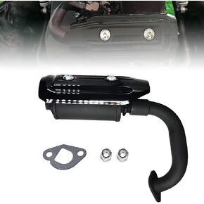 Heavy Duty Exhaust Pipe with Muffler Kit for Coleman 196cc KT196 HS200GK Go Kart