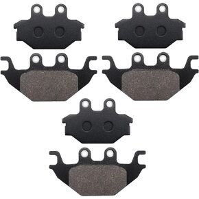 Cyleto Front and Rear Brake Pads for CAN AM CAN-AM DS250 DS 250 2007-2014 Kawasaki KVF300 KYMCO MXU 250 300 500 UXV 500 700 SYM Quadlander 300 600 ARCTIC CAT 250 300