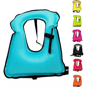 Swim Vest for Adults,Inflatable Buoyancy Vests-Portable Snorkel Vest for Diving Surfing Swimming Outdoor Water Sports