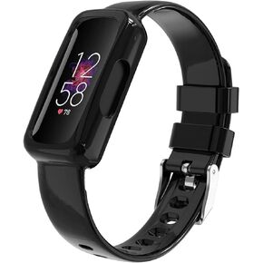 سوار ساعة متوافق مع Fitbit Inspire 2 للنساء والرجال، سوار معصم شفاف مع حافظة واقية مدمجة بديلة لـ Fitbit Inspire/Inspire HR/Ace 2/Ace3 in Kuwait