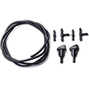 Windshield Washer Nozzles Kit, for Chrysler, Dodge, Ram Washer Jet and Fluid Hose with Connector