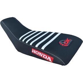 Seat Cover - Compatible Fit for Honda 1999-2007 TRX400EX TRX 400EX TRX 400 EX Quad (White/Black)