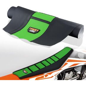 Dirt Bike Seat Cover - Universal Gripper No-Slip Dirtbike Seat Cover Blue-Black