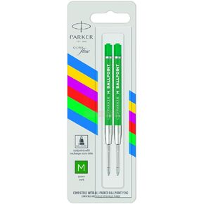 PARKER Eco refill ballpoint Medium Green (2 pack) 2166546
