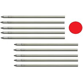 10 - Ballpoint Refills for Penagain & Zebra Telescopic Pens - Black Medium - D1