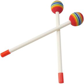 4 Pcs Lollipop Drum Mallet Sticks Foam Head Percussion Sticks Round Felt Drum Stick Hand Percussion Beat Sticks Instrument Accessories for Kids