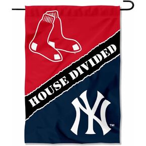 House Divided Red Sox and Yankees Double Sided Garden Flag