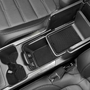 SENSHINE for Honda CR-V CRV Accessories 2020 2021 2022 Cup Holder Insert Center Console Liner Trim Door Packet Mats Non-Slip Anti Dust Premium Custom Interior 20PC Set (Black Trim)