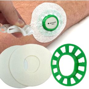 Dexcom G7 GripShield Flexible and Reusable CGM Armor-Protection from Accidental Bumps (Aqua)